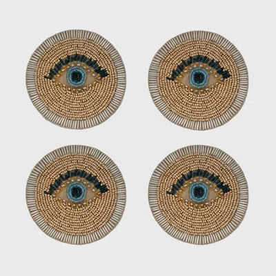 Joanna Buchanan Hand Beaded Coasters