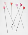 Joanna Buchanan Heart Swizzle Sticks In Multi