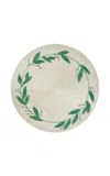 Joanna Buchanan Mistletoe Hand-beaded Placemat In Silver