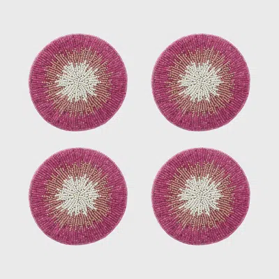 Joanna Buchanan Ombre Coasters In Pink