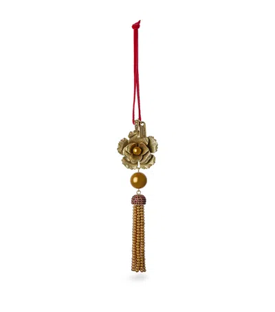 Joanna Buchanan Rose Tassel Decoration In Gold