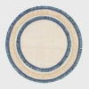 Joanna Buchanan Ruffle Edge 4-piece Straw Placemat Set In Indigo