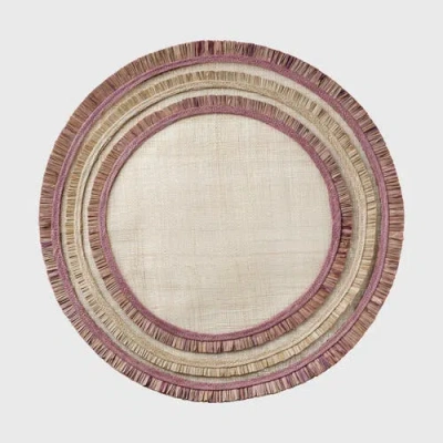 Joanna Buchanan Ruffle Edge Straw Placemat, Set Of Four
