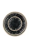Joanna Buchanan Set-of-four Loopy Straw Placemats In Black