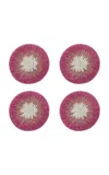 Joanna Buchanan Set-of-four Ombre Coasters In Pink
