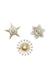 Joanna Buchanan Set-of-three Gold-tone Zinc Clips