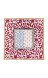Joanna Buchanan Set-of-two Joyful Linen Napkin In Red