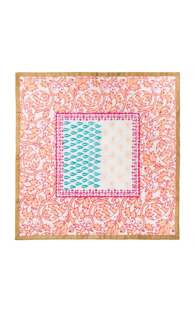 Joanna Buchanan Set-of-two Joyful Linen Napkins In Pink
