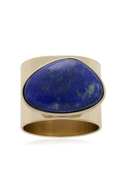 Joanna Buchanan Set-of-two Lapis Lazuli Napkin Rings In Multi