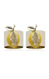 Joanna Buchanan Set-of-two Lemon Napkin Rings In Yellow
