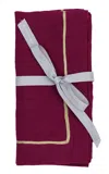 Joanna Buchanan Set-of-two Linen Napkins In Red