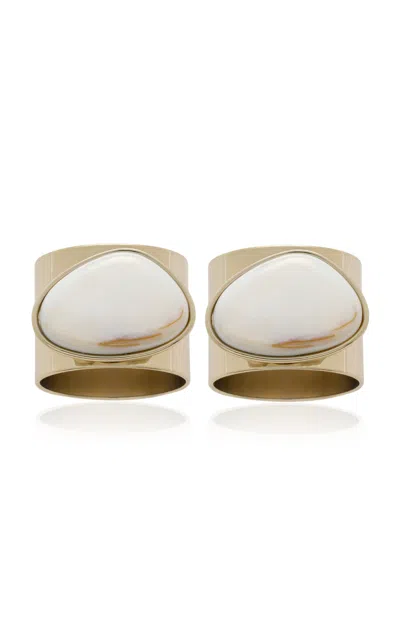 JOANNA BUCHANAN SET-OF-TWO SHELL NAPKIN RINGS