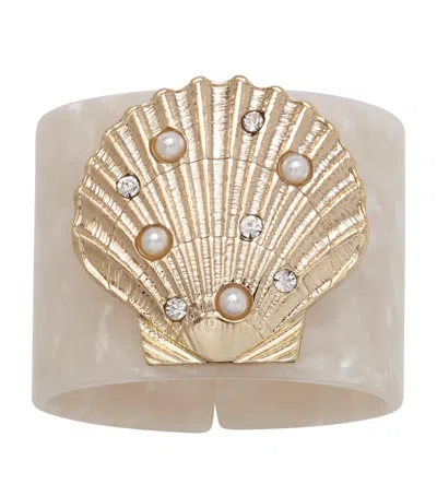 Joanna Buchanan Shell Napkin Rings In Gold