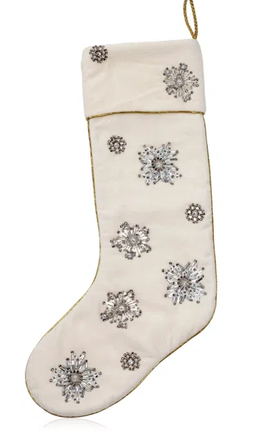 Joanna Buchanan Snowflake Stocking In Neutral