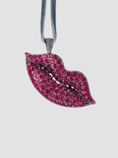 Joanna Buchanan Sparkle Lips Ornament In Multi