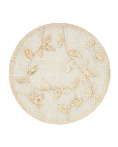 Joanna Buchanan Straw Leaf Placemat In Natural