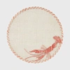 Joanna Buchanan Straw Placemat, Set Of Four In Red