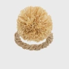 Joanna Buchanan Straw Pompom 4-piece Napkin Rings