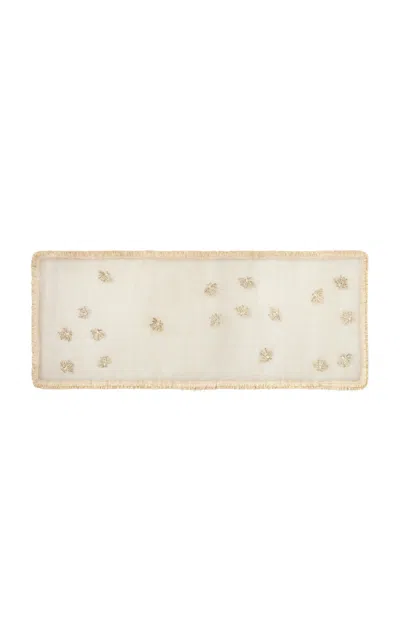 Joanna Buchanan Straw Table Runner In Neutral