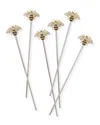 JOANNA BUCHANAN STRIPEY BEE SWIZZLE STICKS, SET OF 6