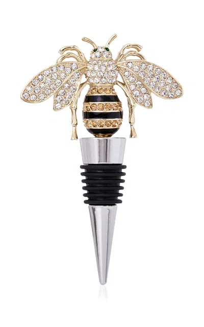 Joanna Buchanan Stripey Bee Wine Stopper In Multi