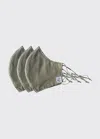 Joanna Czech Skincare Protective Mask Set Of 3 - Grey In Grey