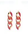 Joanna Laura Constantine Gold-plated Chain-link Earrings In Gold
