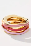 Joanna Laura Constantine Enamel Wave Rings, Set Of 3 In Multi