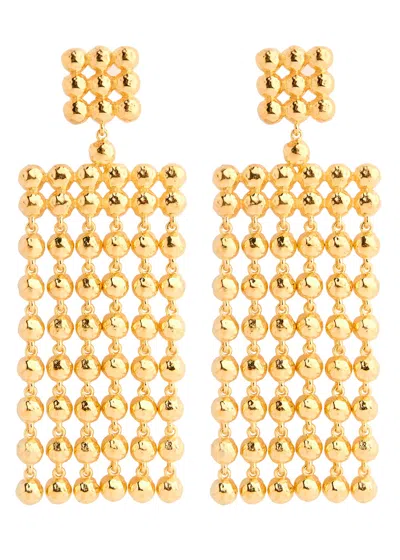 Joanna Laura Constantine Mini Orb 18kt Gold-plated Drop Earrings