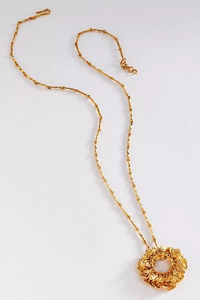 Joanna Laura Constantine Mini Petals Pendant Necklace In Gold