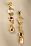 Joanna Laura Constantine Mismatch Drop Earrings In Gold