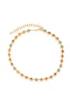Joanna Laura Constantine Multi Wave 18kt Gold-plated Necklace In Gold
