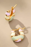 Joanna Laura Constantine Multicolor Mini Hoop Earrings In Sand