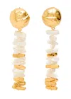 Joanna Laura Constantine Orbs Two-toned Drop Earrings In Gold