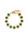 Joanna Laura Constantine Oval Cabochon 18kt Gold-plated Bracelet