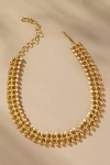 Joanna Laura Constantine Pearl Orbs Mesh Choker Necklace In Gold