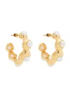 Joanna Laura Constantine Statement 18kt Gold-plated Hoop Earrings In Gold
