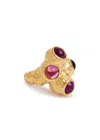 Joanna Laura Constantine Statement 18kt Gold-plated Ring In Gold
