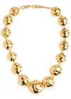 Joanna Laura Constantine Statement Orb 18kt Gold-plated Necklace In Gold