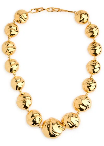 Joanna Laura Constantine Statement Orb 18kt Gold-plated Necklace