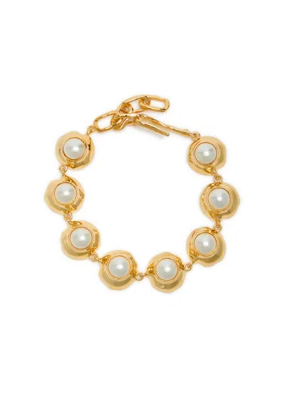 Joanna Laura Constantine Statement Orbs 18kt Gold-plated Bracelet