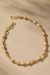 Joanna Laura Constantine Wave Pearl Orbs Chain Necklace In Gold