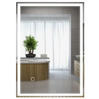 Joanna Vargas Bathroom Led Mirror With Dimmable Feature - 3 Colors & Memory, Touch Control, Adjustable Lighting, T In Neutral