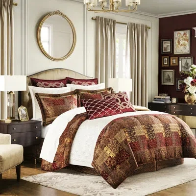 Joanna Vargas Brown Queen Comforter , 2 Shams, , Upgraded Manufacturing Process, Hidden Zippers, Pattern Design 4 