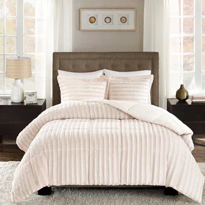 Joanna Vargas Cool And Enchanting Full/queen Faux Fur Comforter , Champagne, Constancy Fabulous Part In Brown