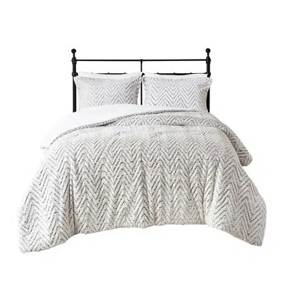 Joanna Vargas Ultra Comforter For Twin/twin Xl Beds. Faux Fur . Down Alternative Filling. Machine Washable. Beddin In White