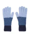Jocelyn Color Block Gloves In Blue Multi