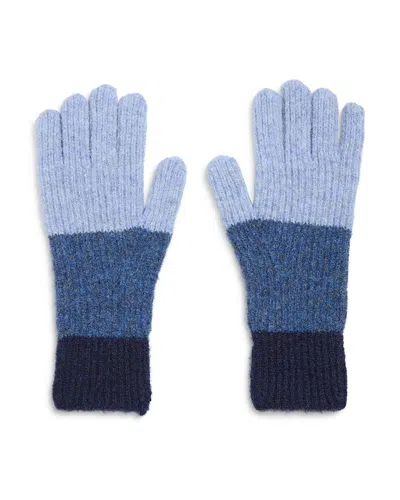 Jocelyn Color Block Gloves In Blue Multi