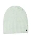 Jocelyn Crystal Bead Rib Knit Hat In Green