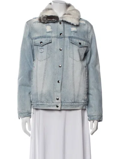 Pre-owned Jocelyn Denim Jacket In Blue